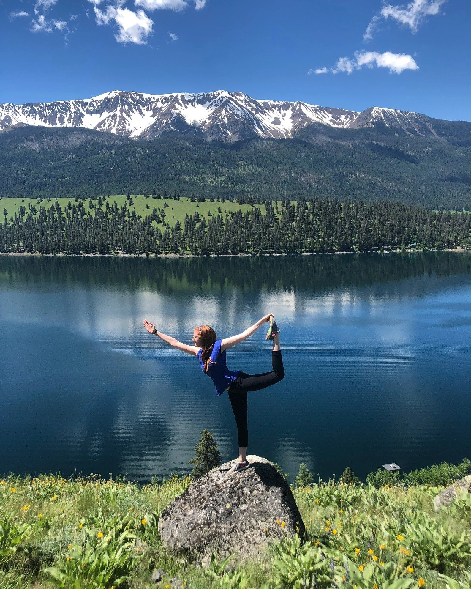 Yoga on the lawn