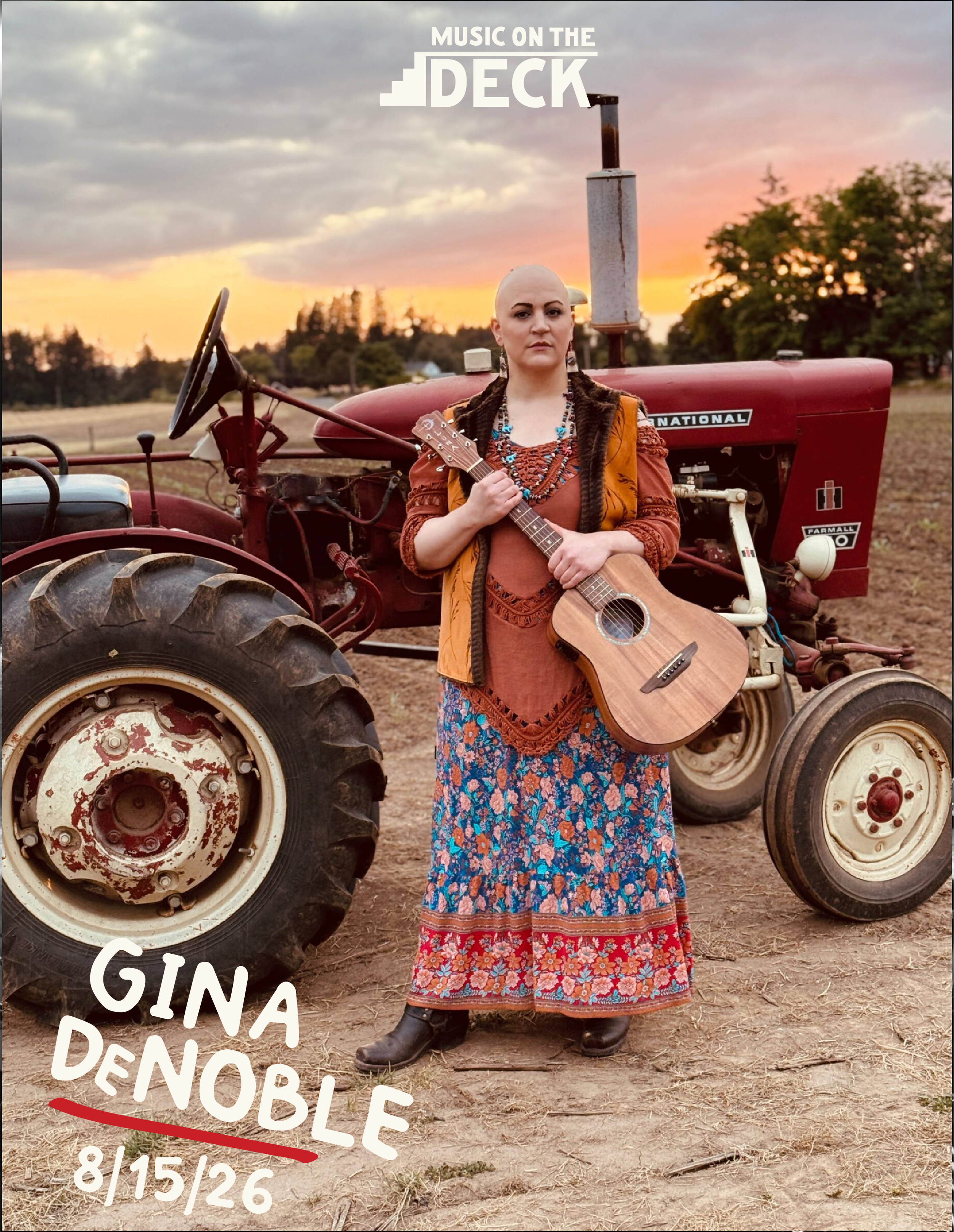 Gina DeNoble: Music on the Deck! 5 - 7 PM