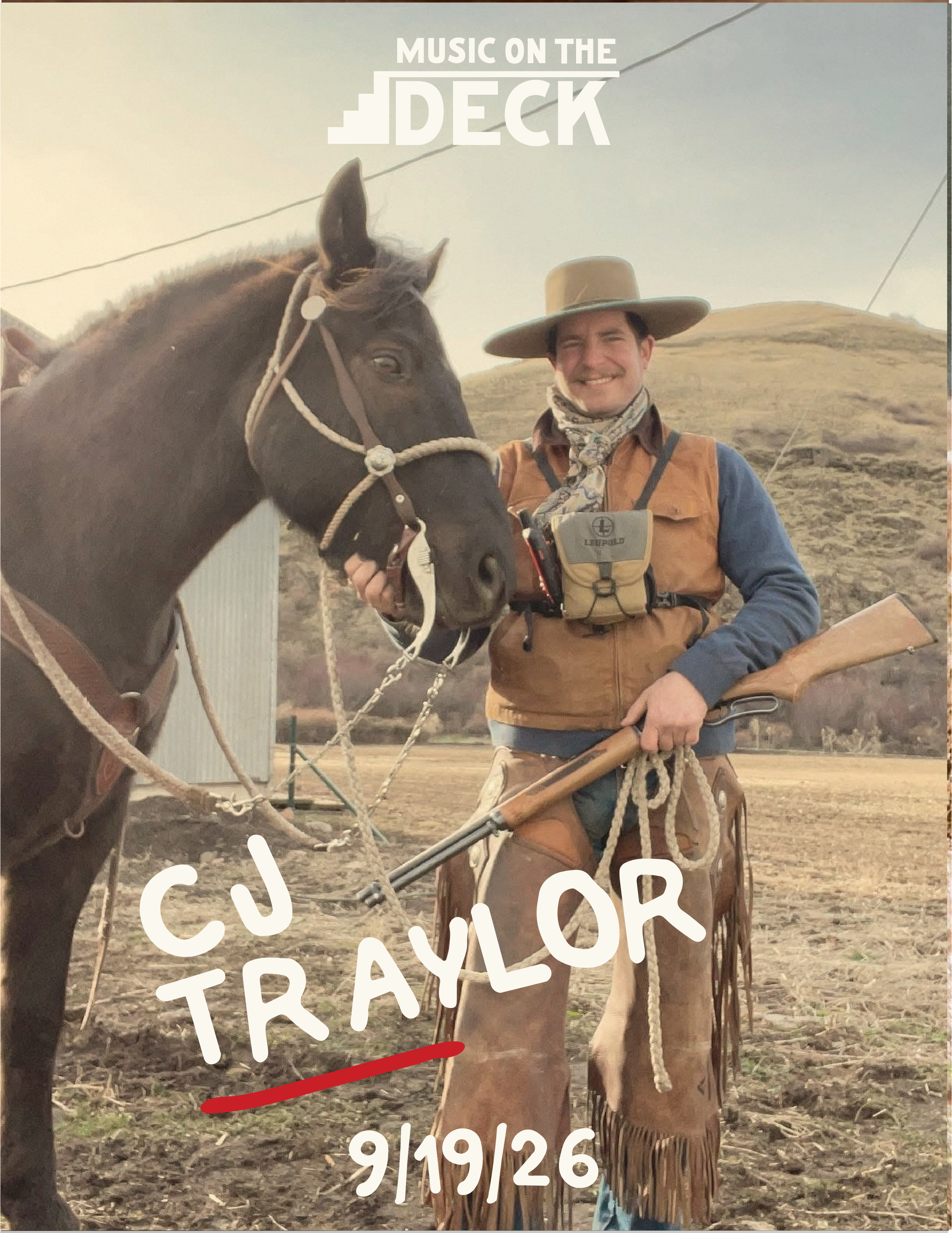 CJ Traylor: Music on the Deck! 5 - 7 PM
