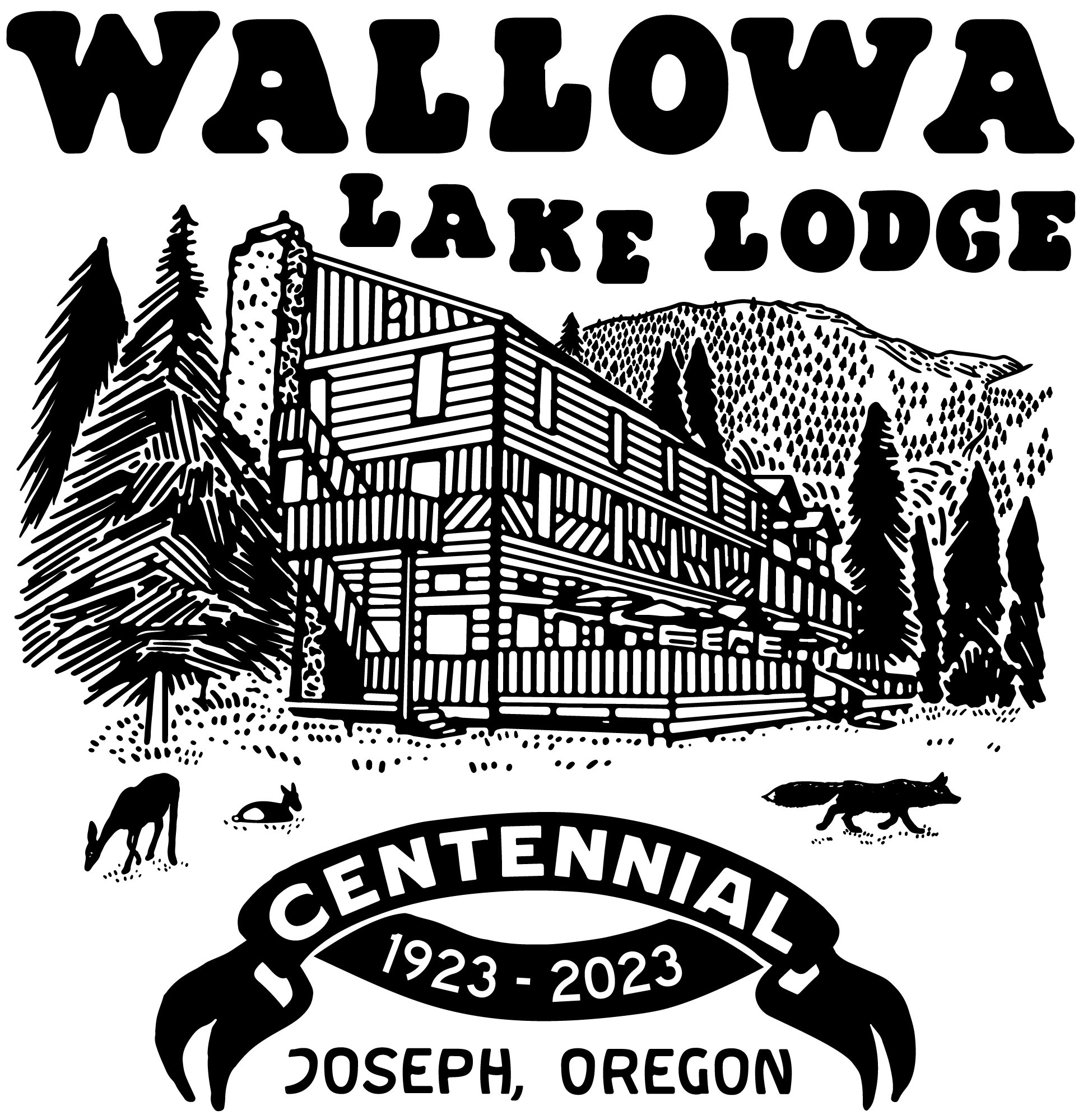 Wallowa Lake Lodge 1923-2023 Centennial banner