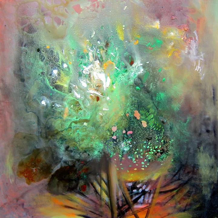 Bush, 48 x 48 inches, acrylic on canvas