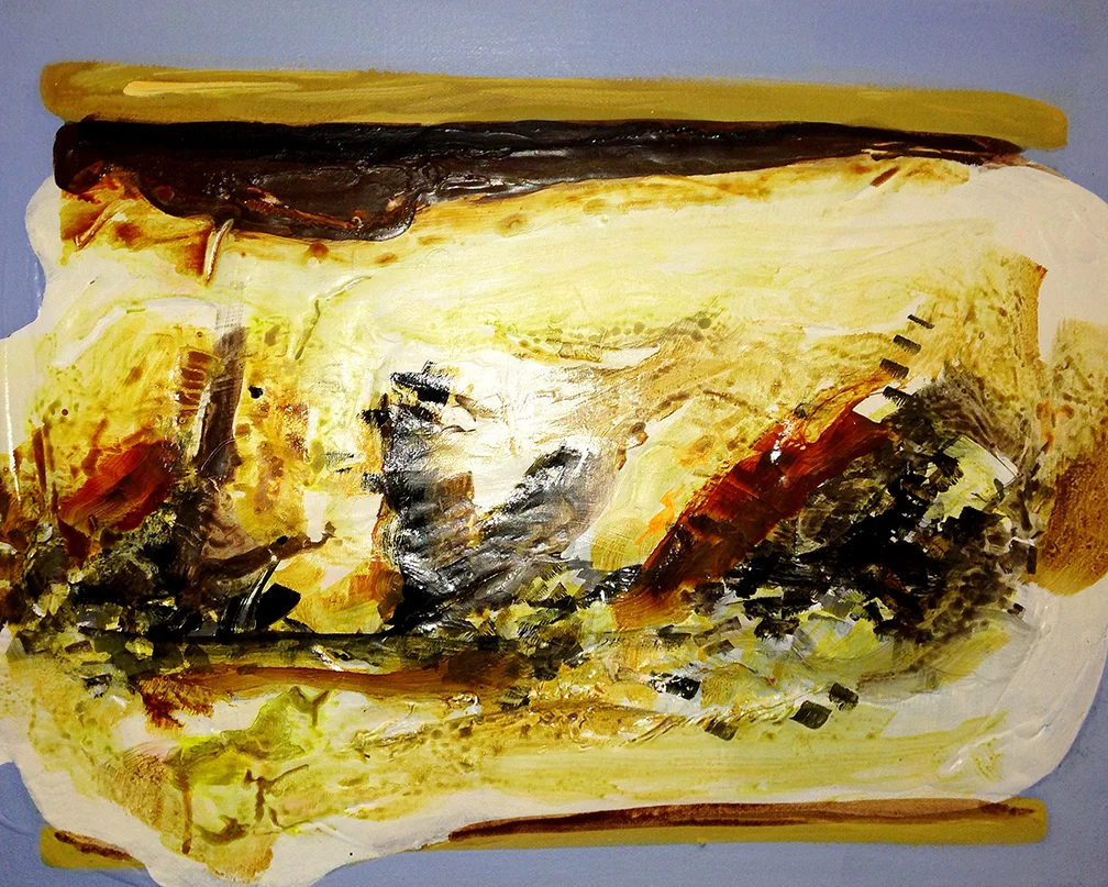 S'more, 12 x 16 inches, acrylic on canvas