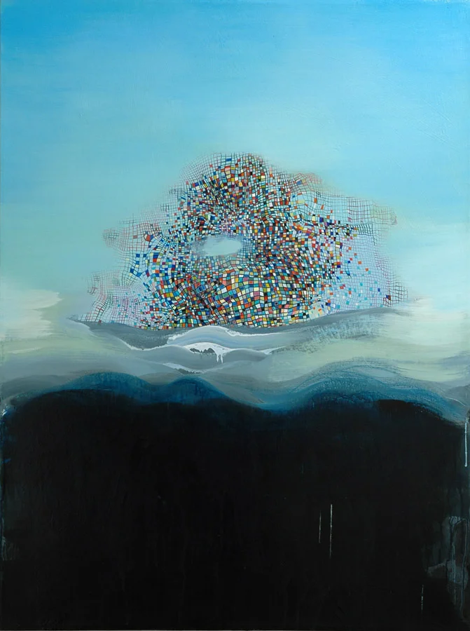 Clipper, 40 x 30 inches, acrylic on canvas