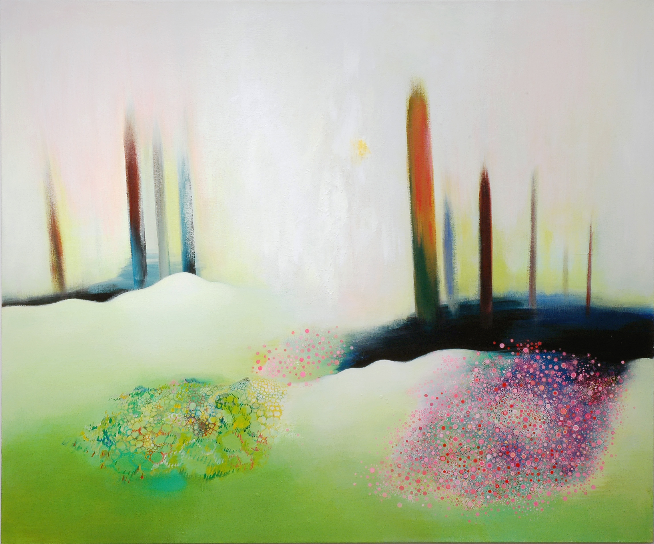 Undergrowth, 60 x 72 inches, acrylic on canvas