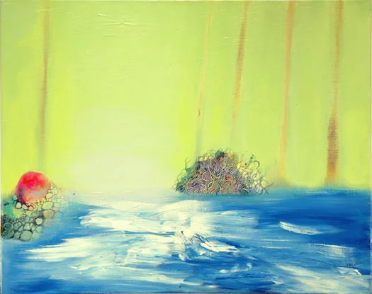 Clumps, 24 x 30 inches, acrylic on canvas