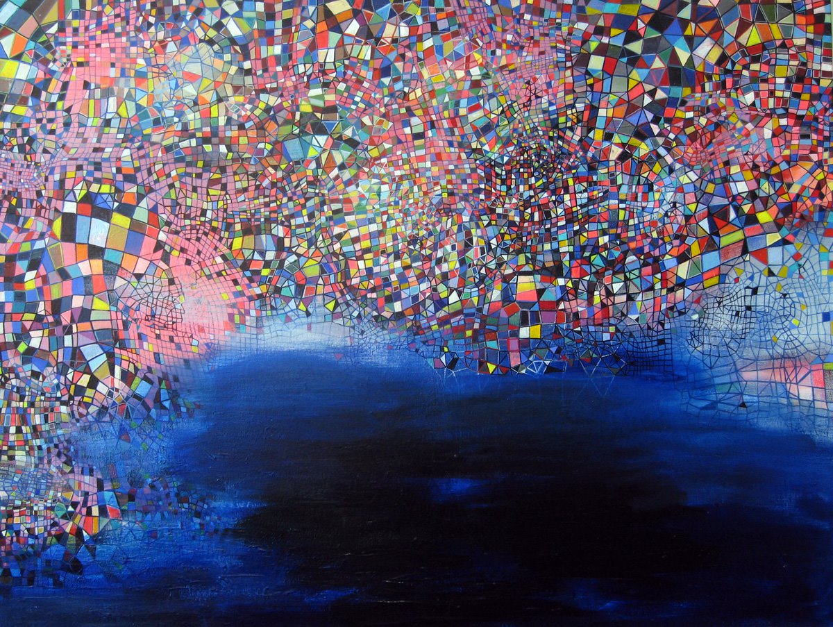 Total Mass Retain, 36 x 48 inches, acrylic on canvas