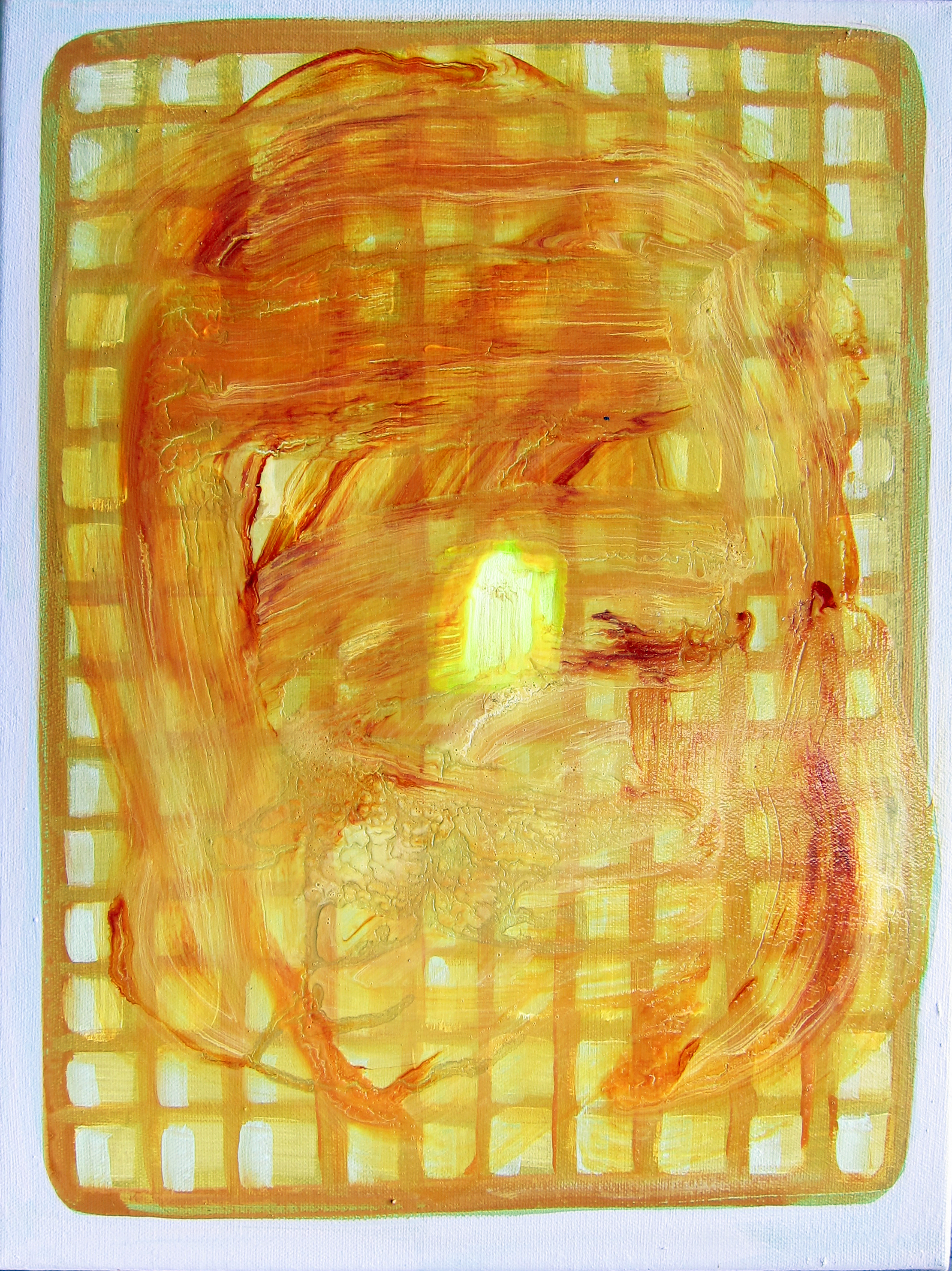 Waffle, 14 x 11 inches