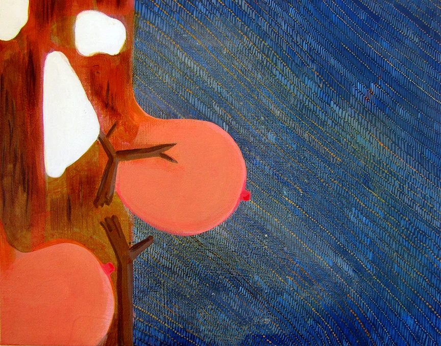 Clean Pillows, 12 x 16 inches acrylic on canvas, 2015