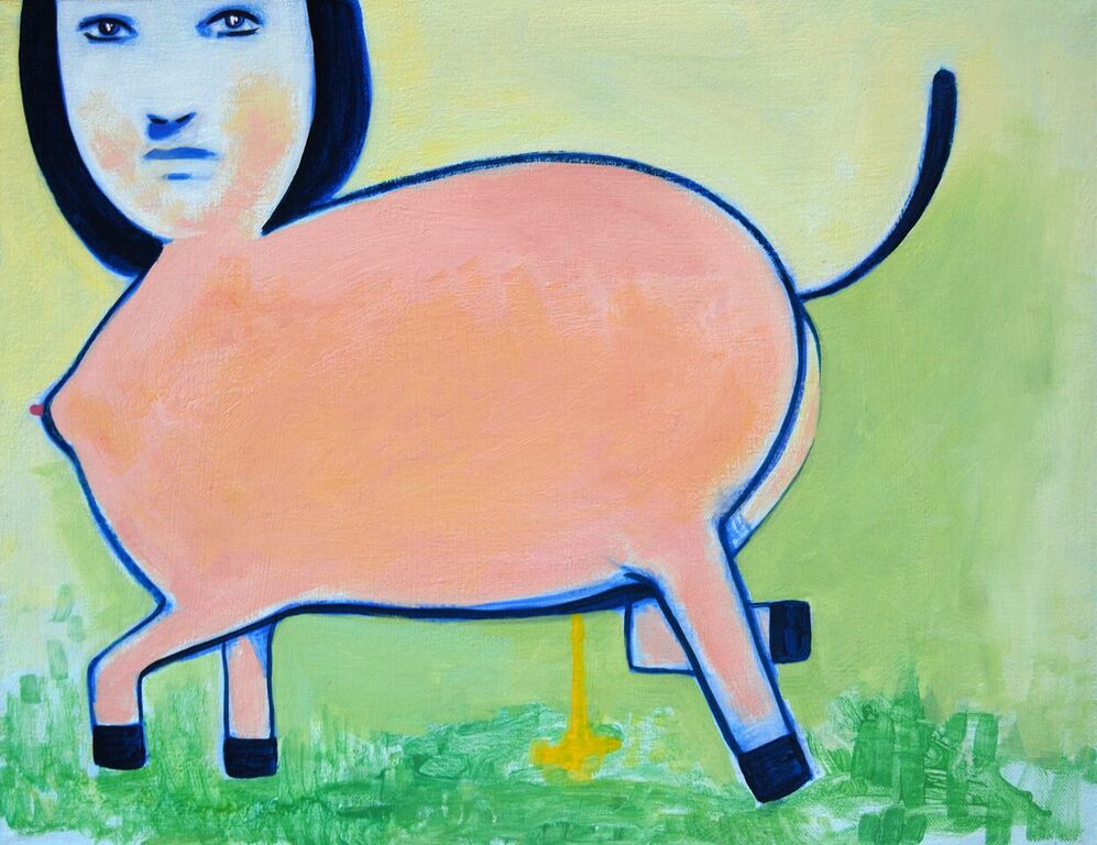 Lisa, 12 x 16 inches, acrylic on canvas, 2015