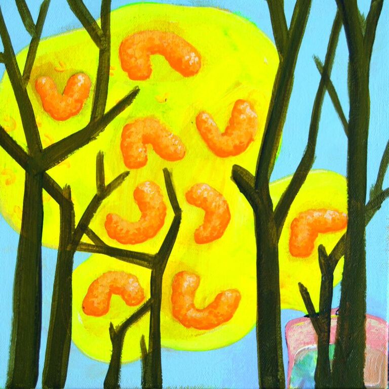 Cheetos, 12 x 12 inches, acrylic on canvas, 2015