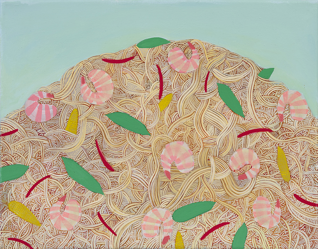 Shrimp Lo Mein, 11 x 14 inches