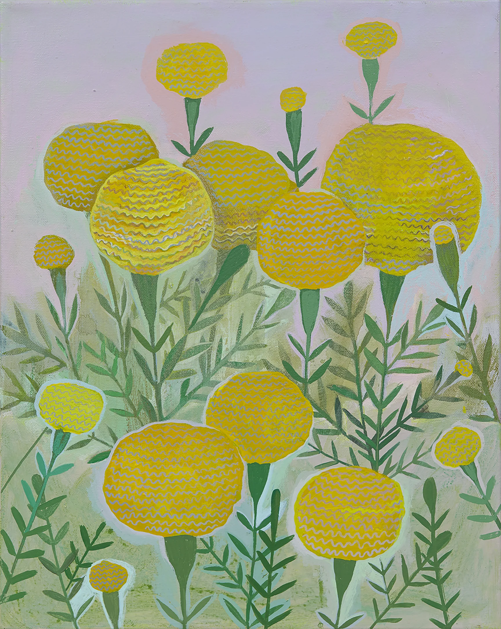 Marigolds, 20 x 16 inches