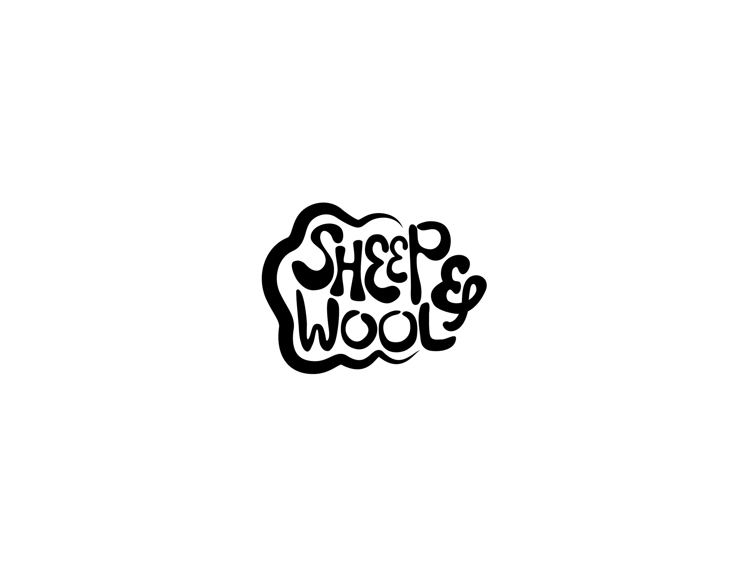 Logo for the Colfax Sheep and Wool Festival, shaped to look like a sheep with some extra personality in the letters.