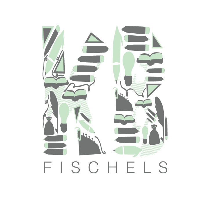 KB Fischels is a freelance writer who wanted to incorporate their love of writing and style into their logo.