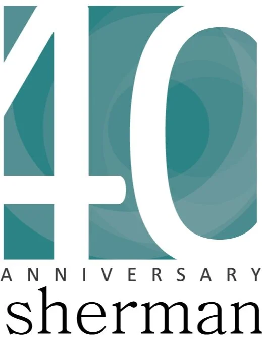 Sherman Associates Anniversary logo