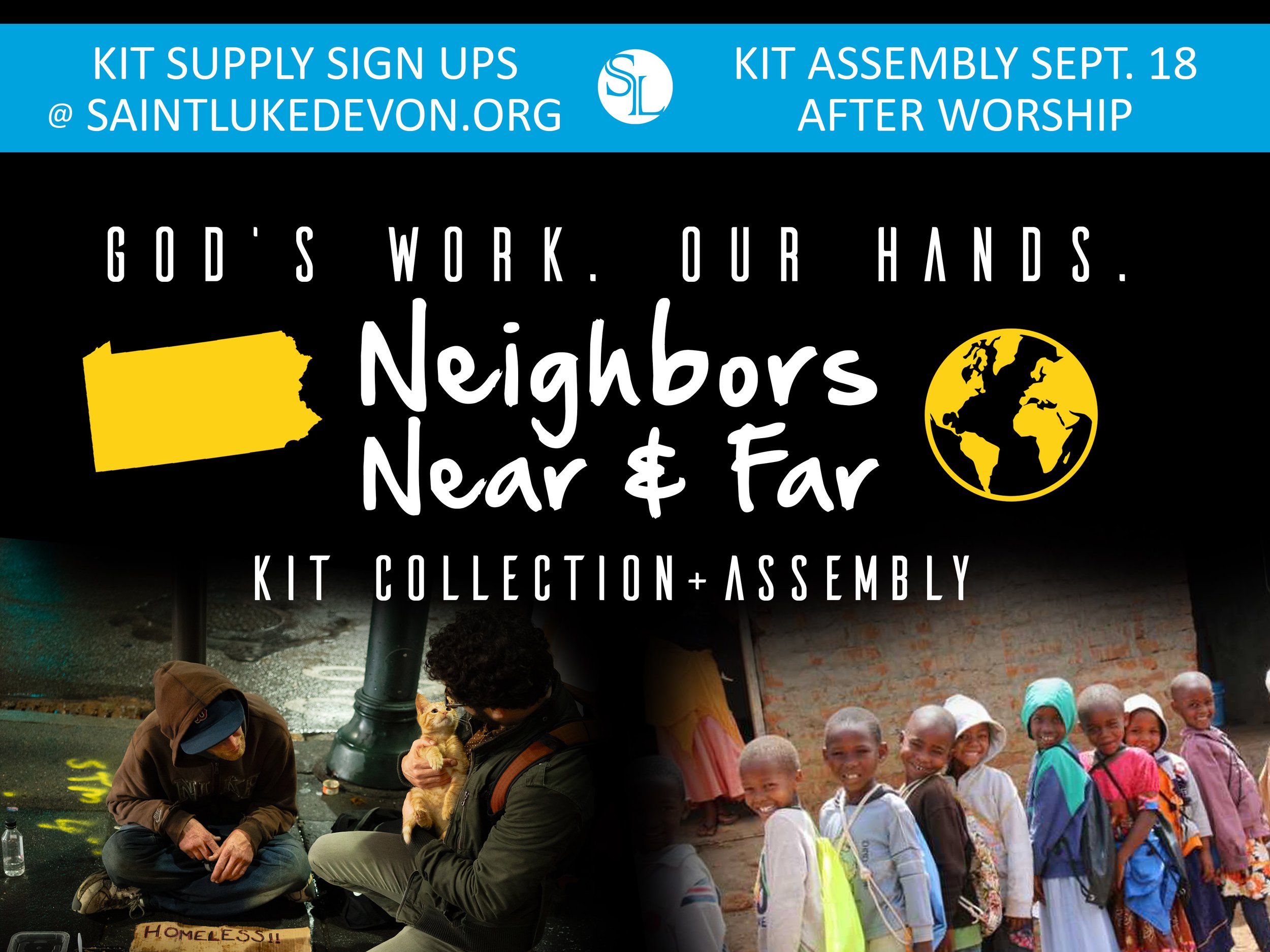 God's Work. Our Hands: Neighbors Near & Far Collection Begins