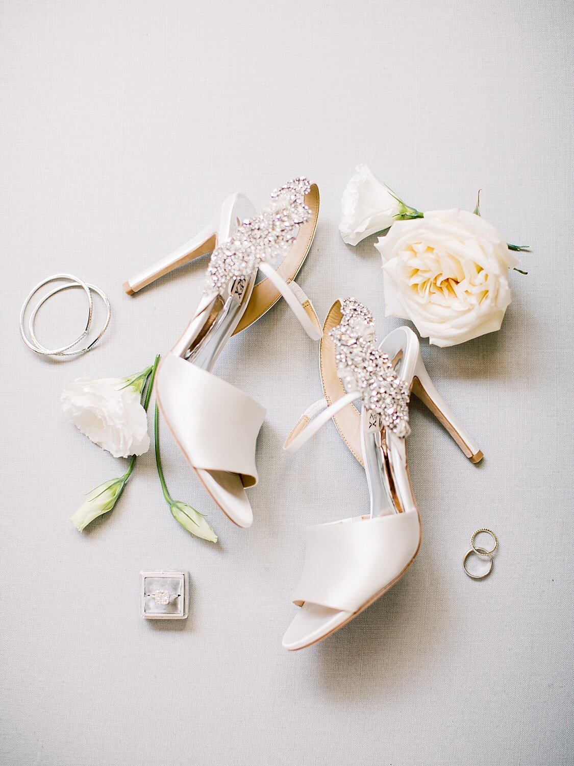 bride's shoes for Paramount Country Club wedding photographed by Asher Gardner Photography