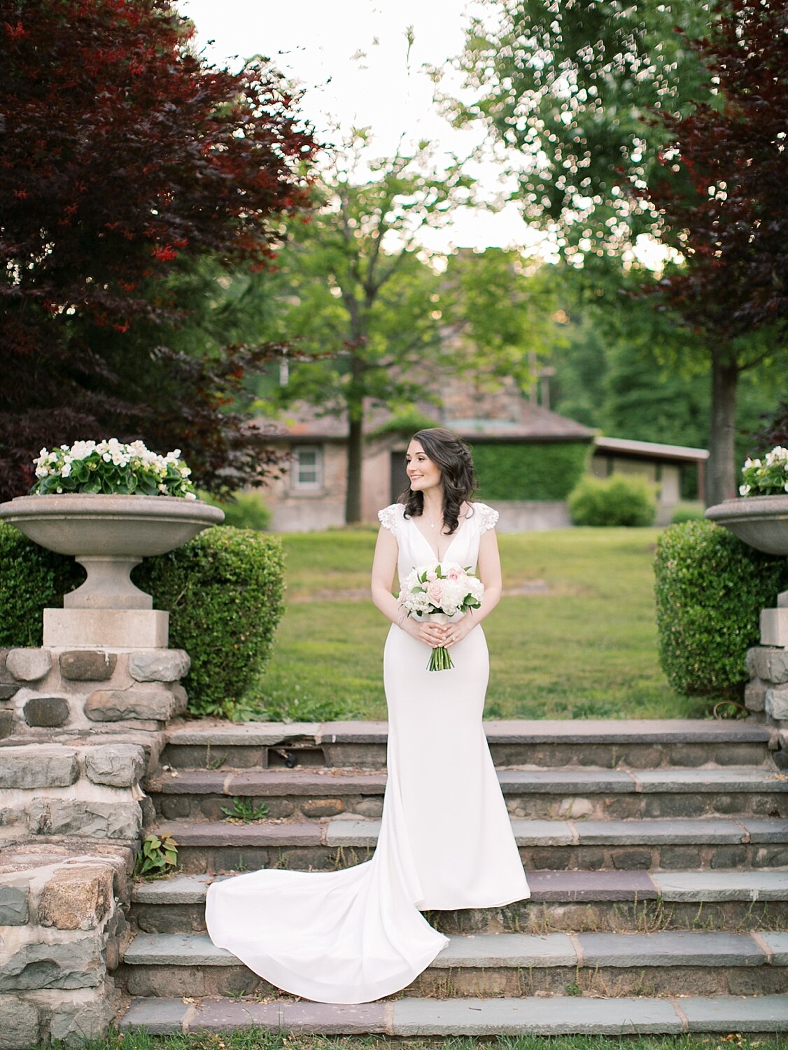 bridal photos at sunset wedding photos at Paramount Country Club by Asher Gardner Photography