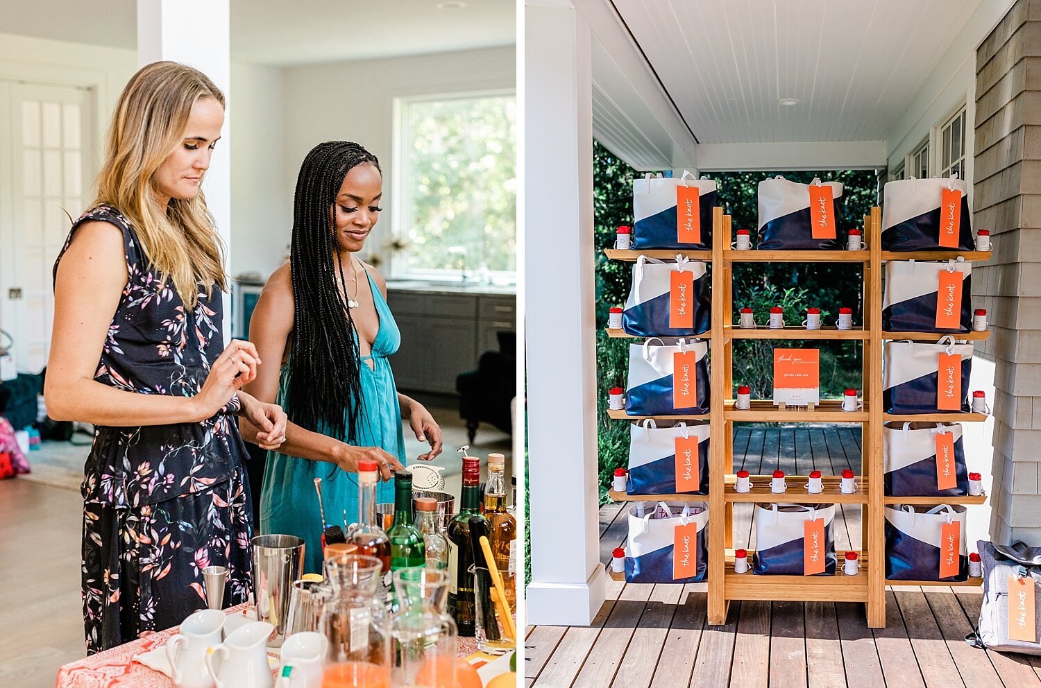 mixology at The Knot Registry House event with Bachelorette star Rachel Lindsay