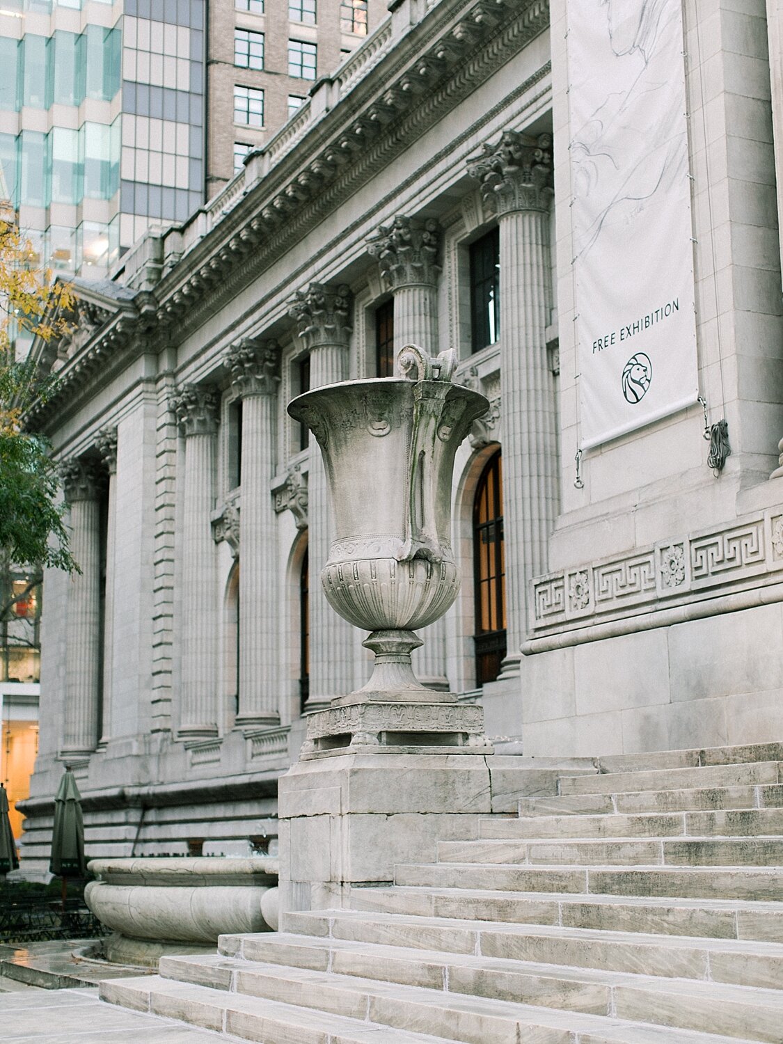 NY Public Library engagement session with Asher Gardner Photography