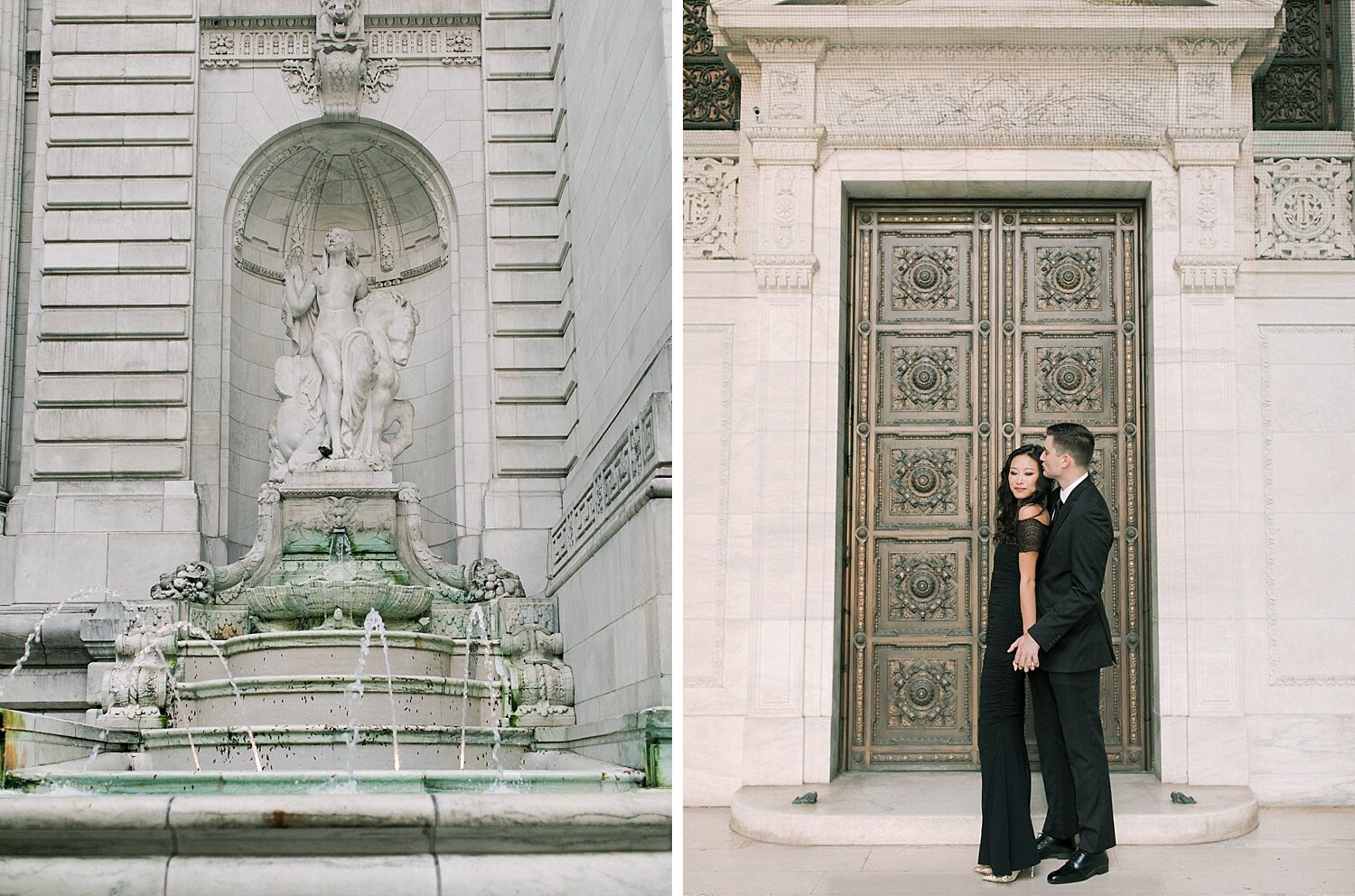 sunrise engagement portraits in NYC with Asher Gardner Photography