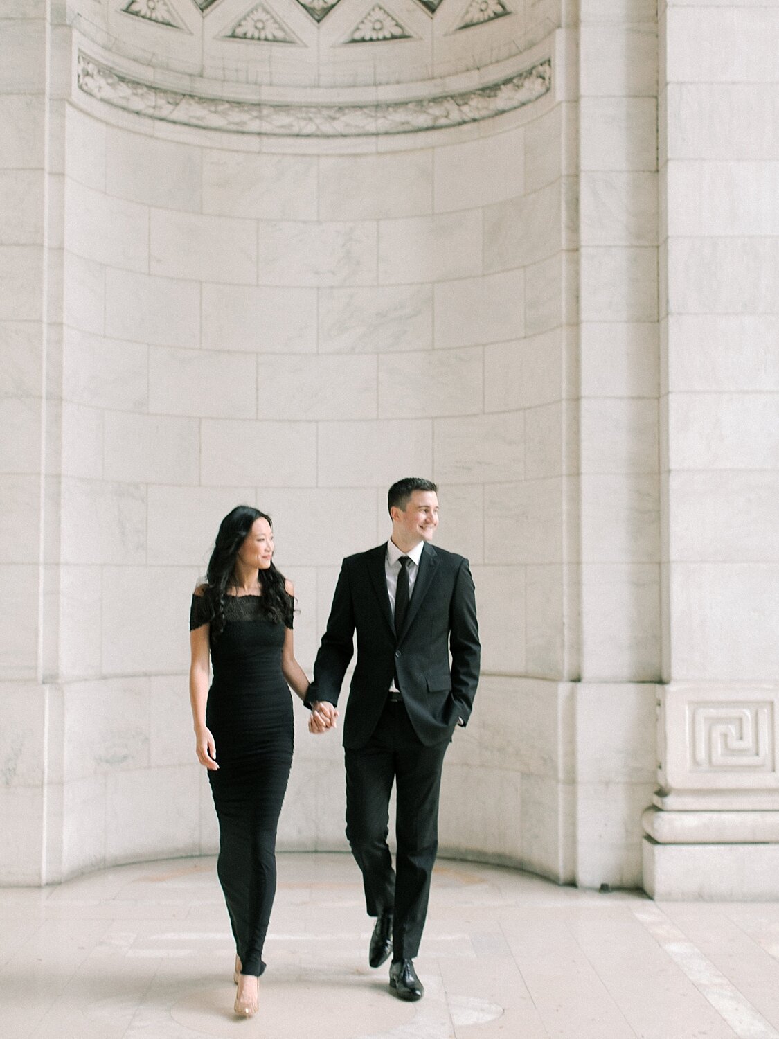 classy NYC engagement session by Asher Gardner Photography