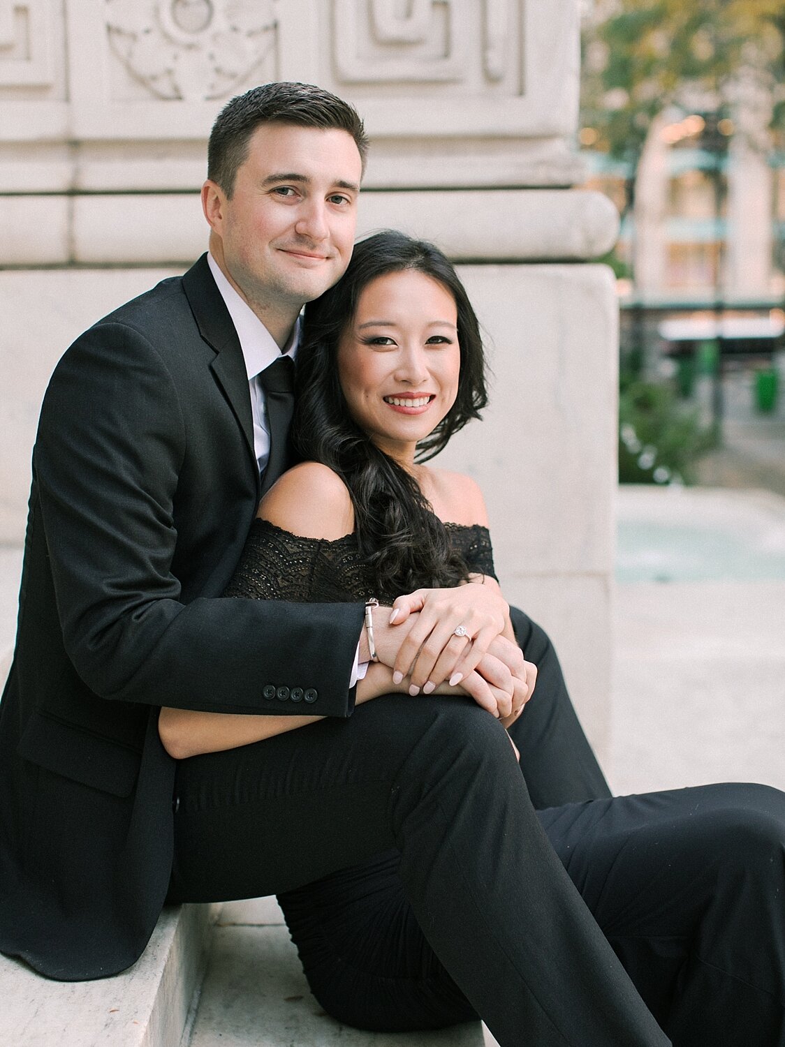 classic New York City engagement portraits by Asher Gardner Photography