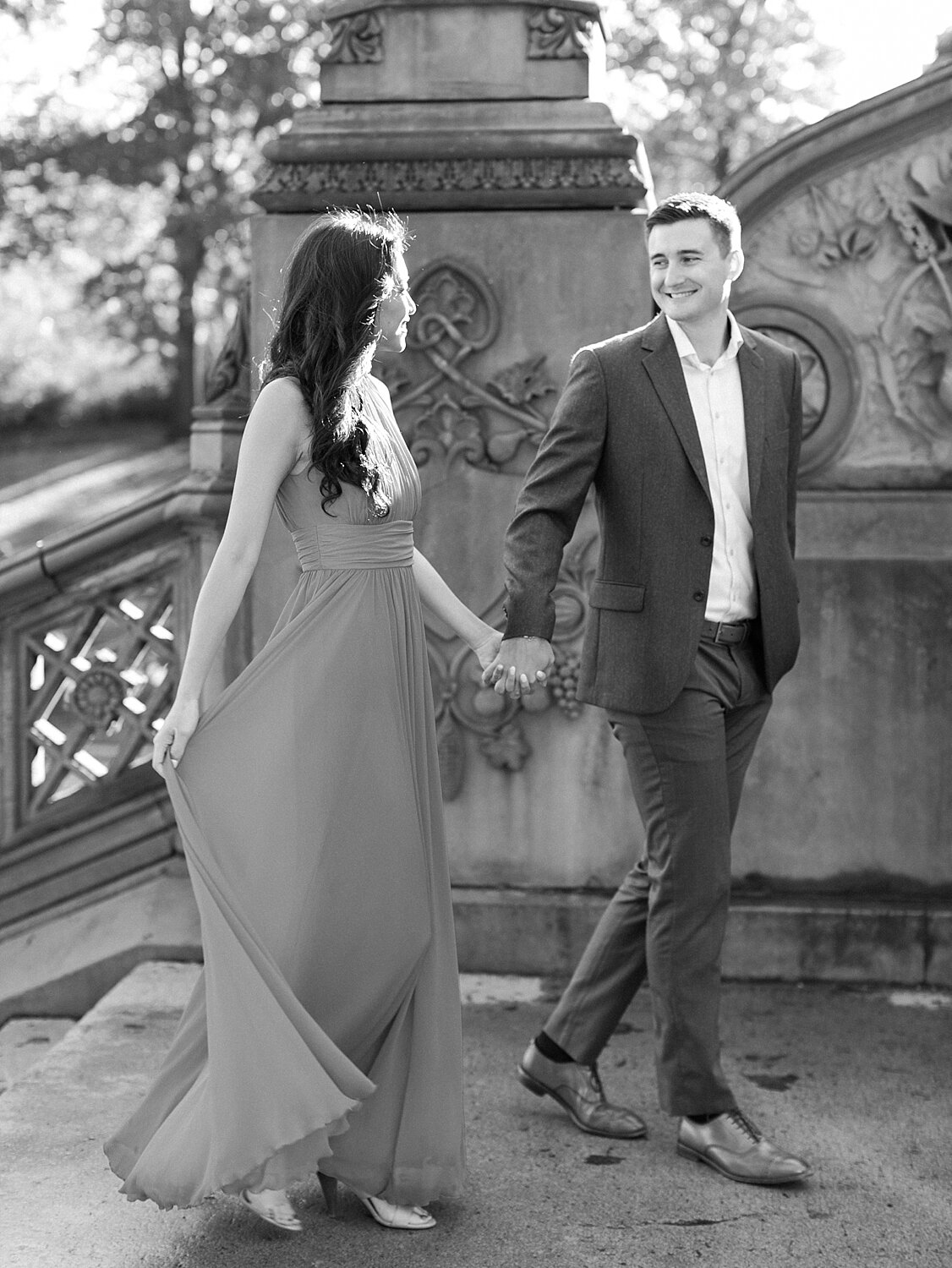 fall Central Park engagement photos by Asher Gardner Photography