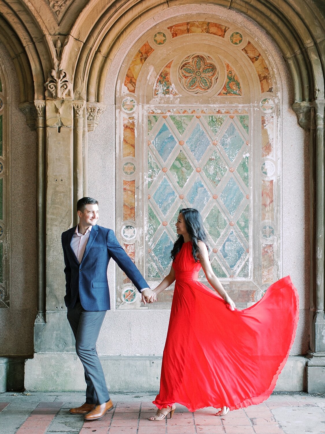engagement session in Central Park NYC by Asher Gardner Photography