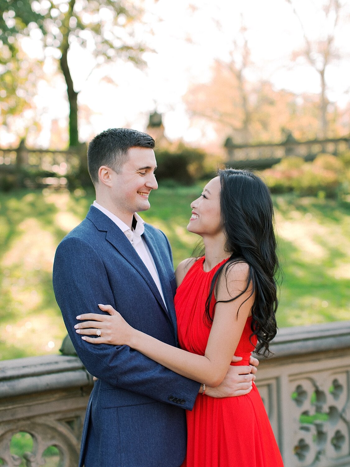 engagement session in Central Park with Asher Gardner Photography