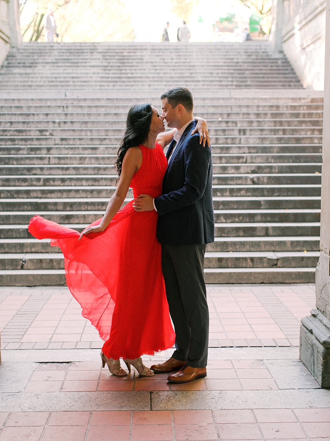 engagement portraits in Central Park by Asher Gardner Photography