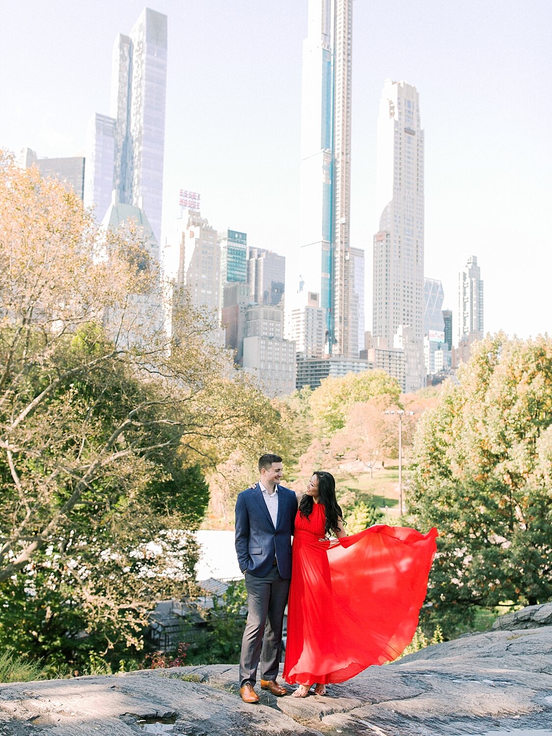 Manhattan engagement session with Asher Gardner Photography