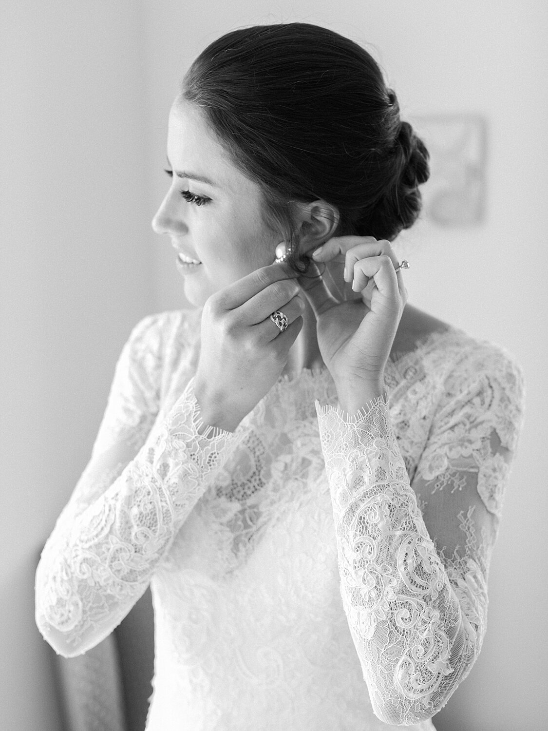 classic bridal prep portrait by Asher Gardner Photography