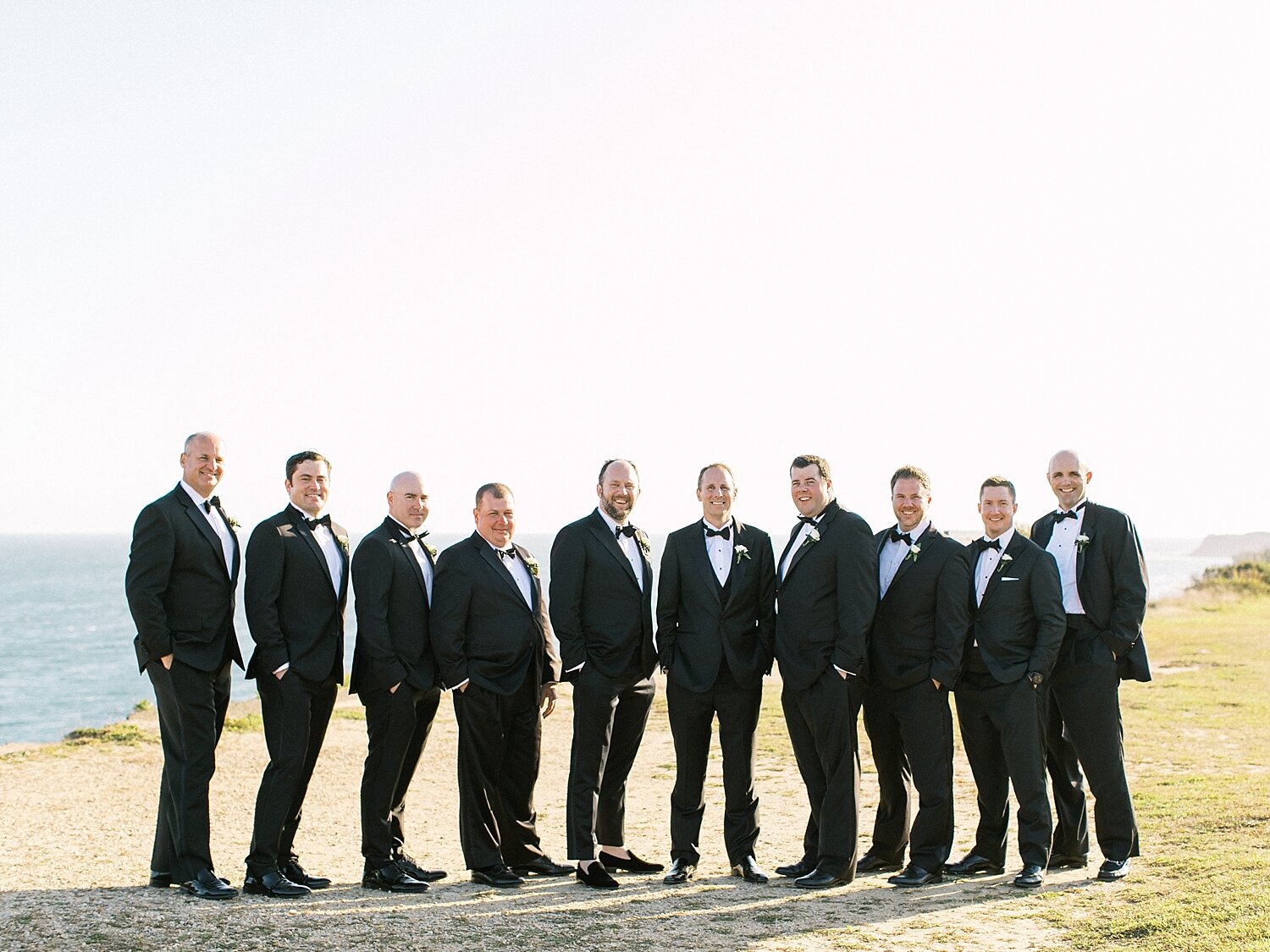 groomsmen pose at 360 Downs with Asher Gardner Photography