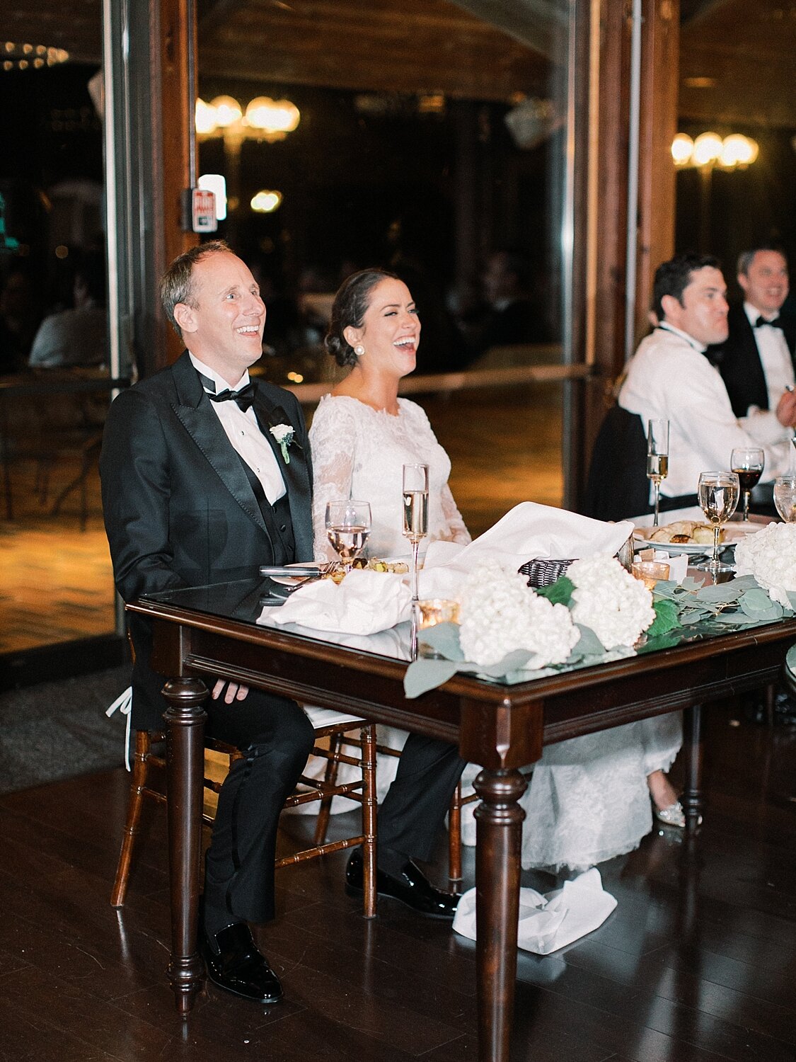 wedding reception toast photographed by Asher Gardner Photography