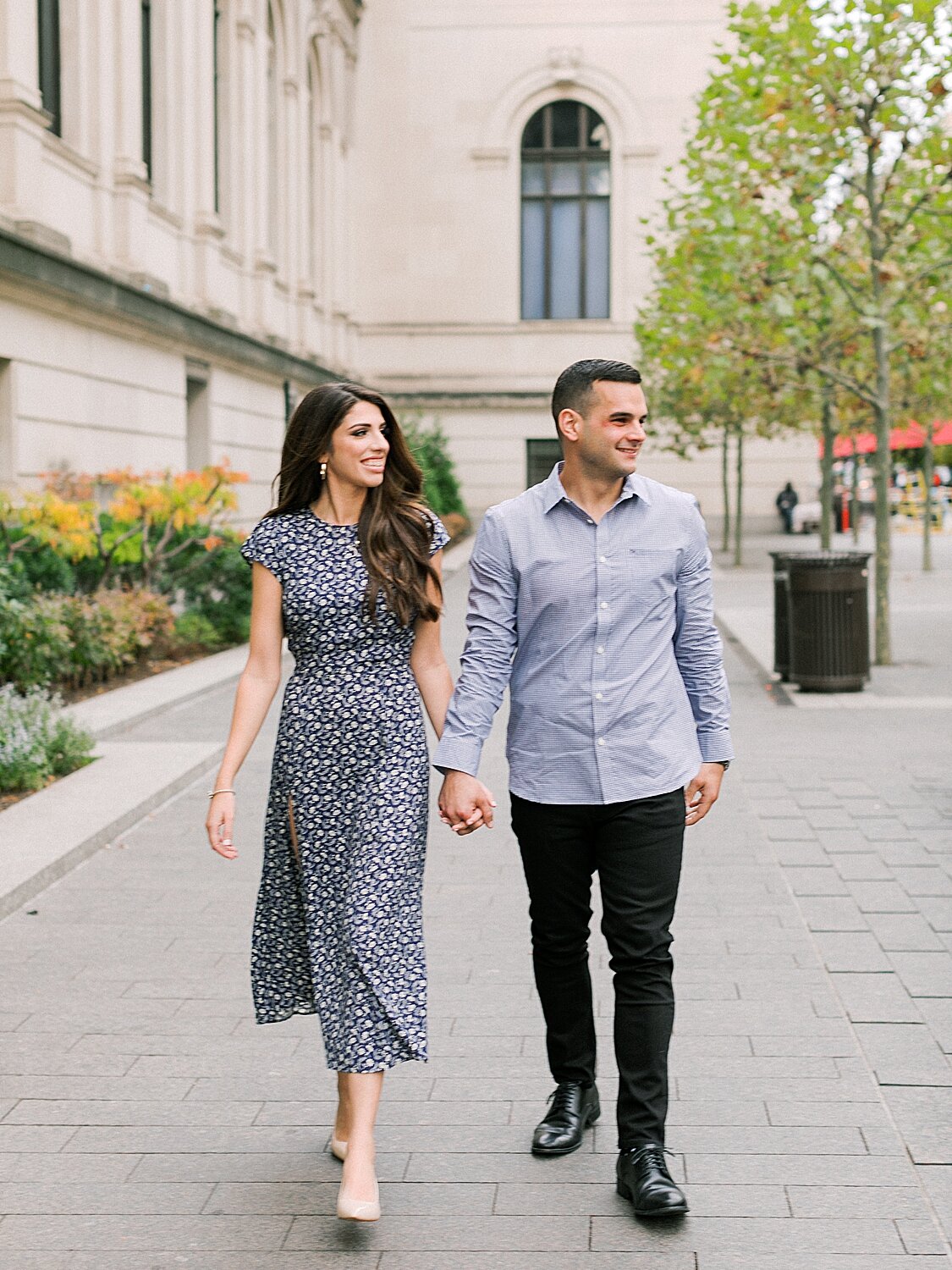 engagement session at the Met with Asher Gardner Photography