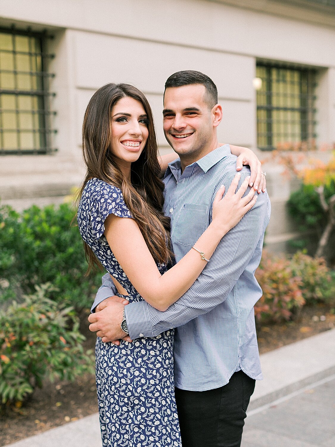 NYC engagement session in museum with Asher Gardner Photography