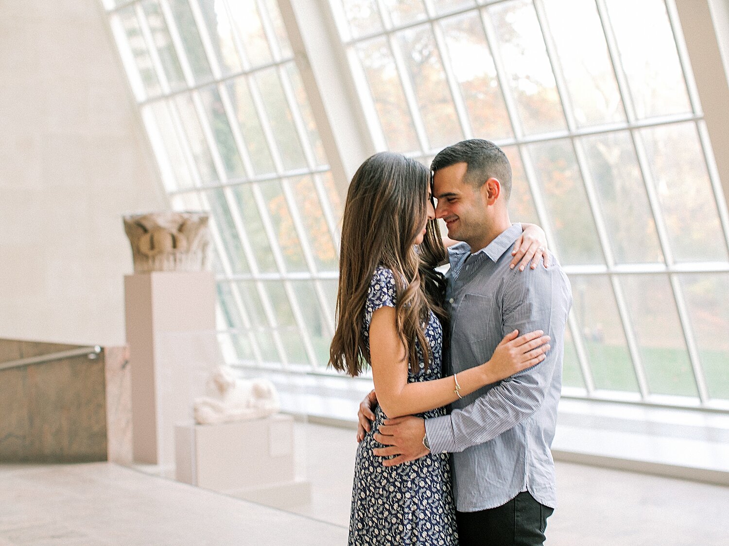 engagement photos at the Met with Asher Gardner Photography