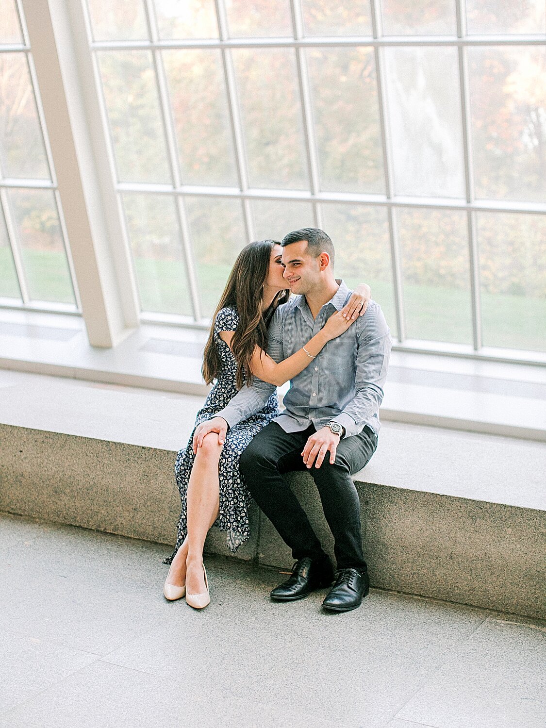 engagement photos in The Metropolitan Museum of Art