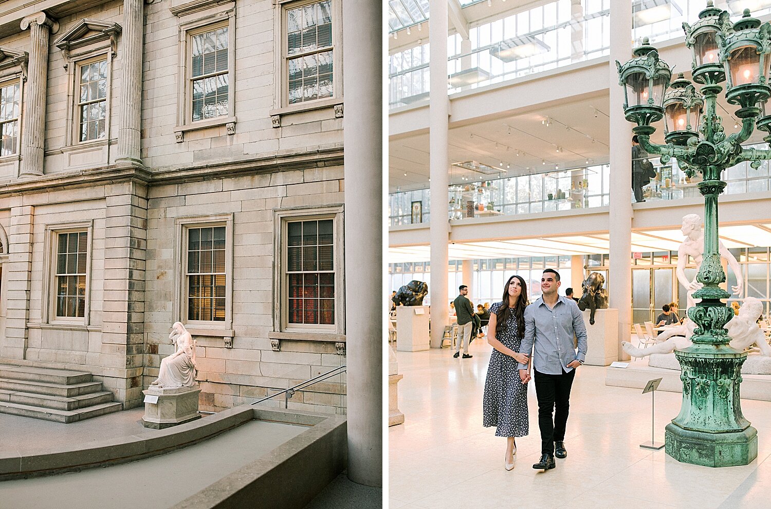 The Metropolitan Museum of Art engagement session with Asher Gardner Photography