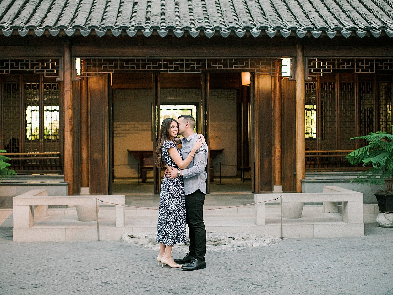 romantic engagement photos at The Metropolitan Museum of Art with Asher Gardner Photography