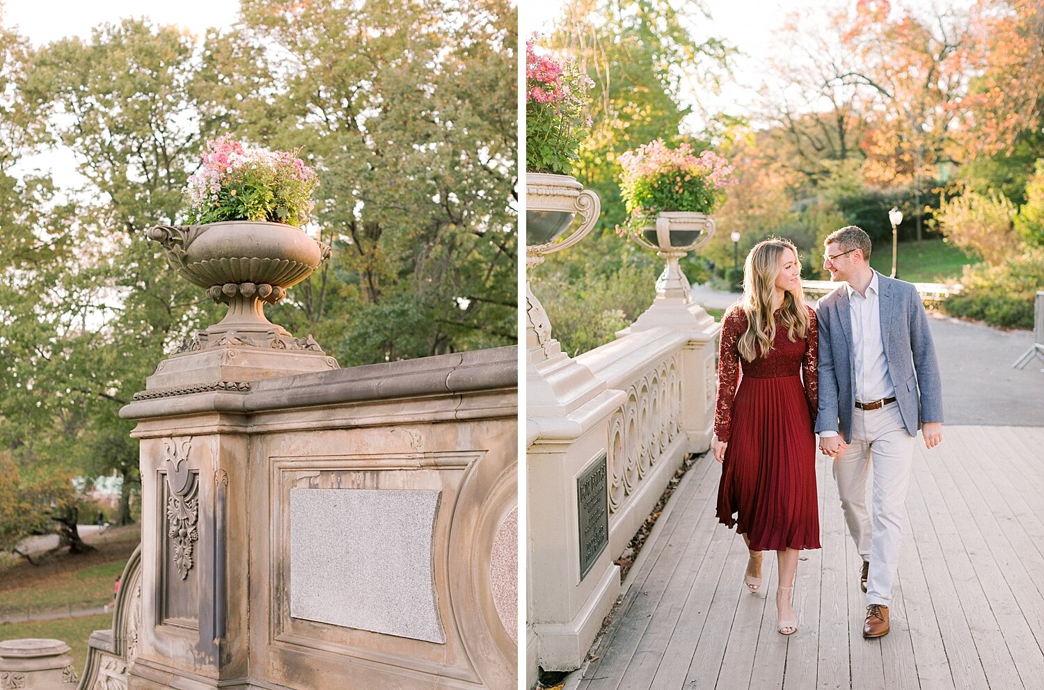 Asher Gardner Photography photographs Central Park engagement session