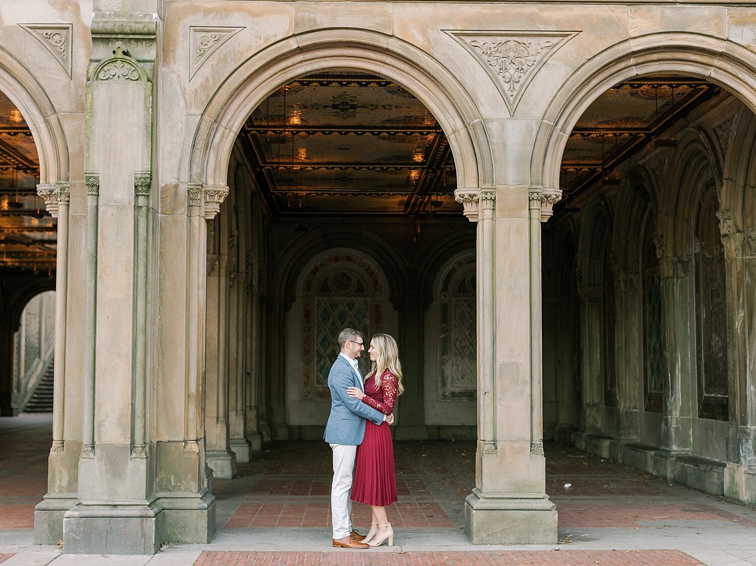 Central Park engagement photos with Asher Gardner Photography
