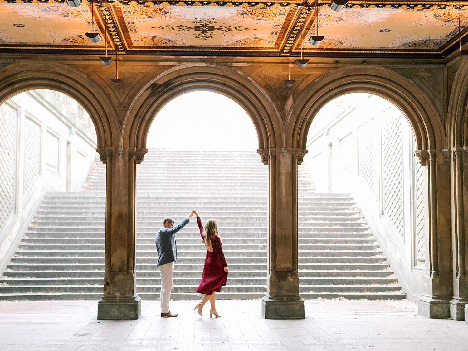 Classic Central Park engagement photos by Asher Gardner Photography