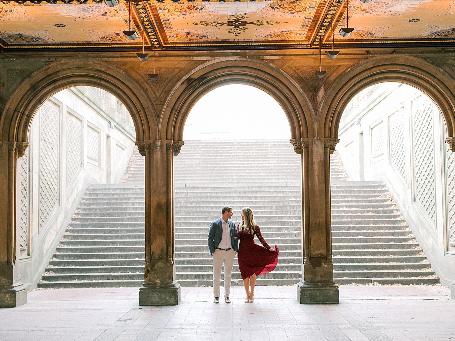 central park engagement session with NYC wedding photographer Asher Gardner Photography 