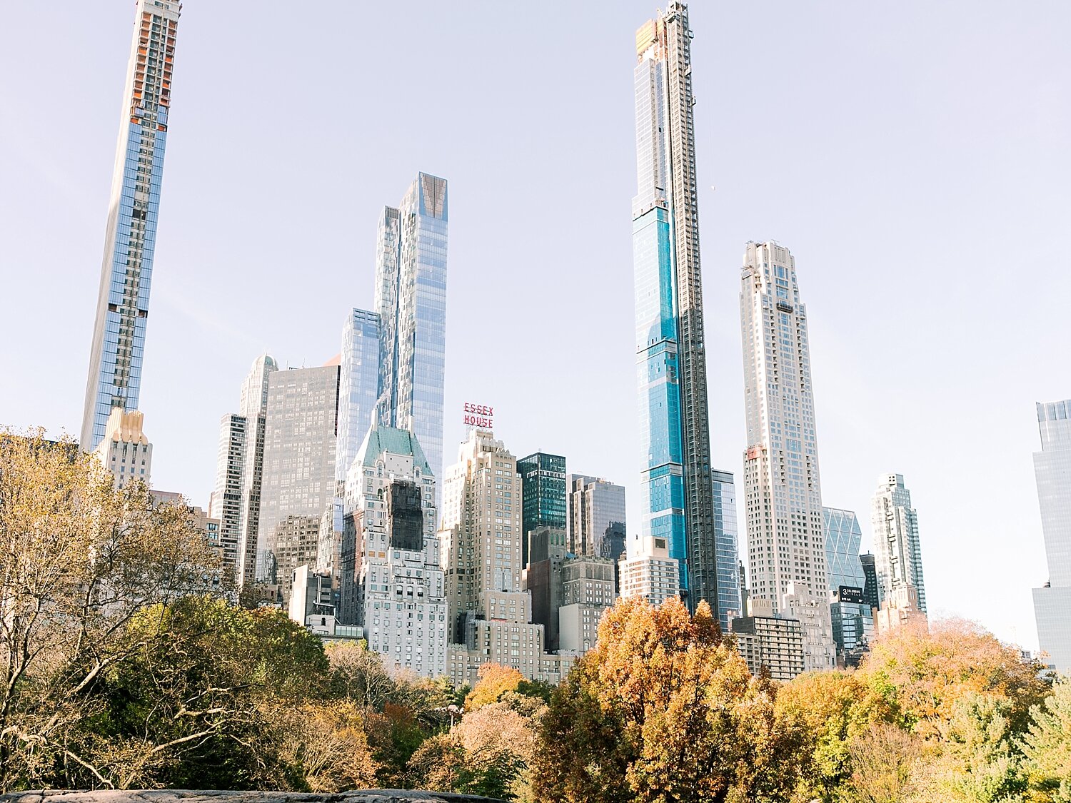 City skyline during engagement session by Asher Gardner Photography