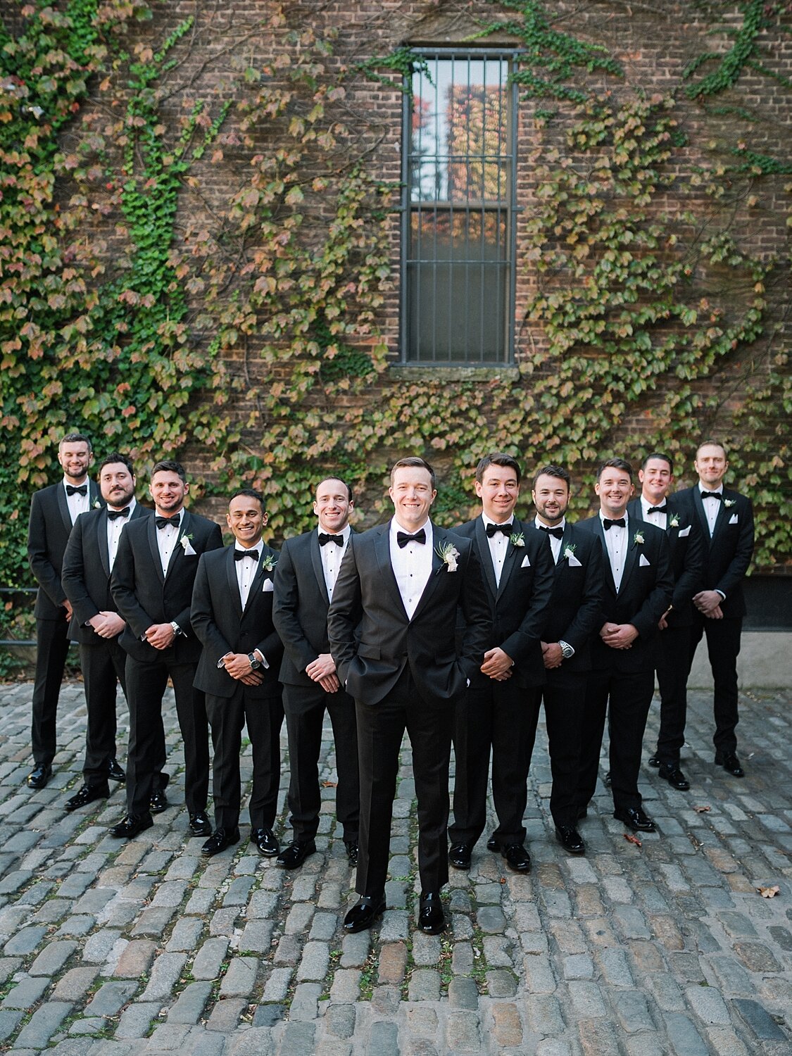 groomsmen portraits in NYC with Asher Gardner Photography