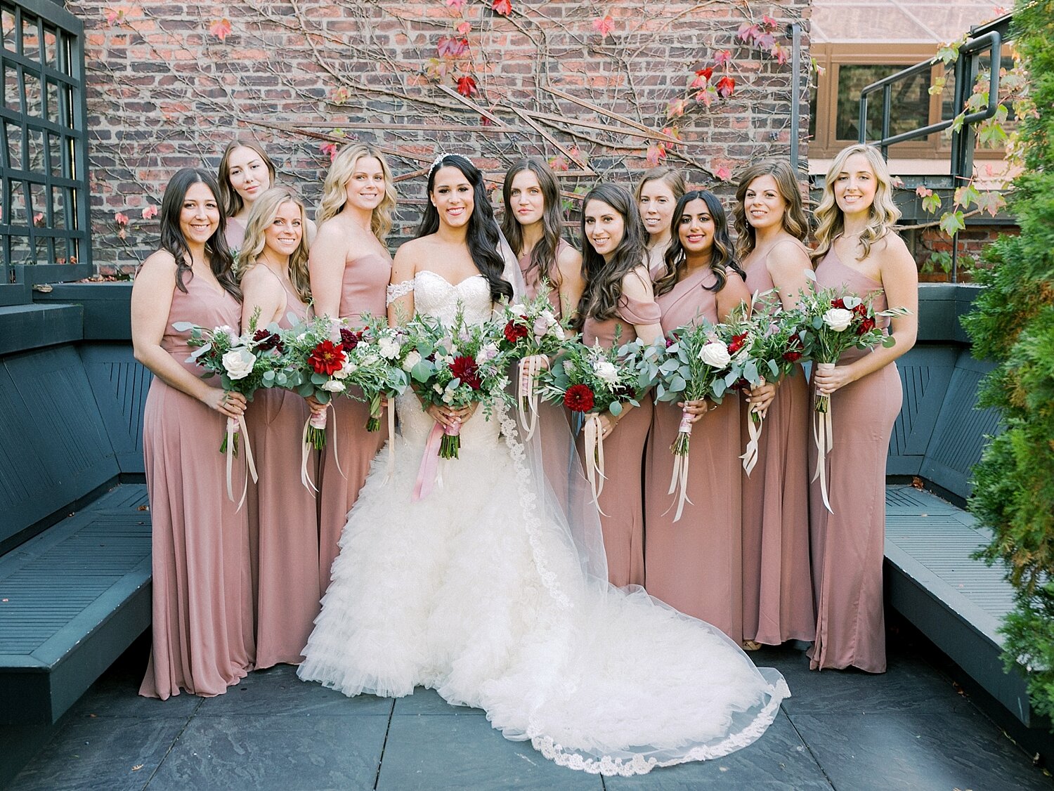 bridal party portraits at The Foundry with Asher Gardner Photography