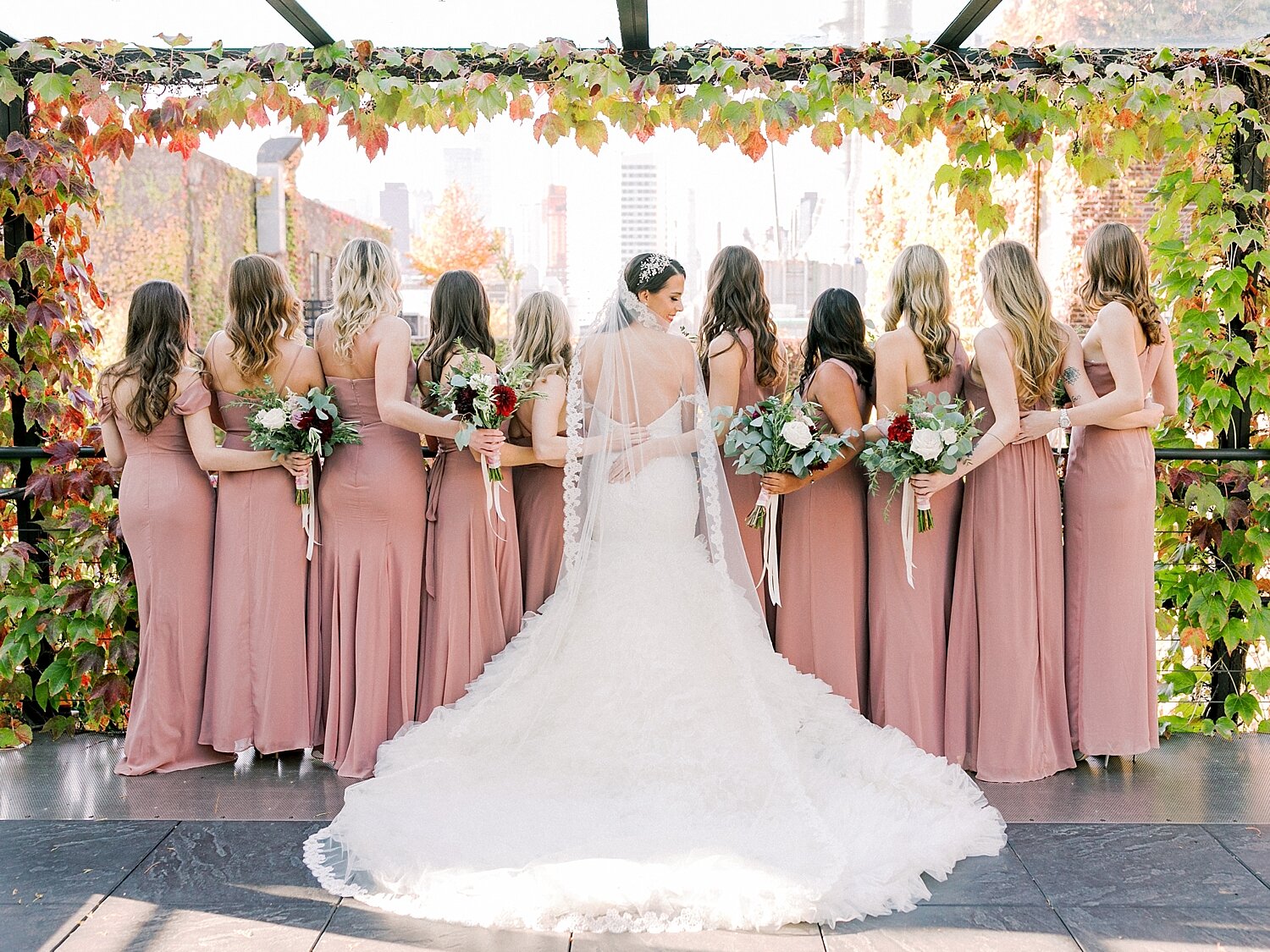 fall bridesmaid portraits at the Foundry with Asher Gardner Photography