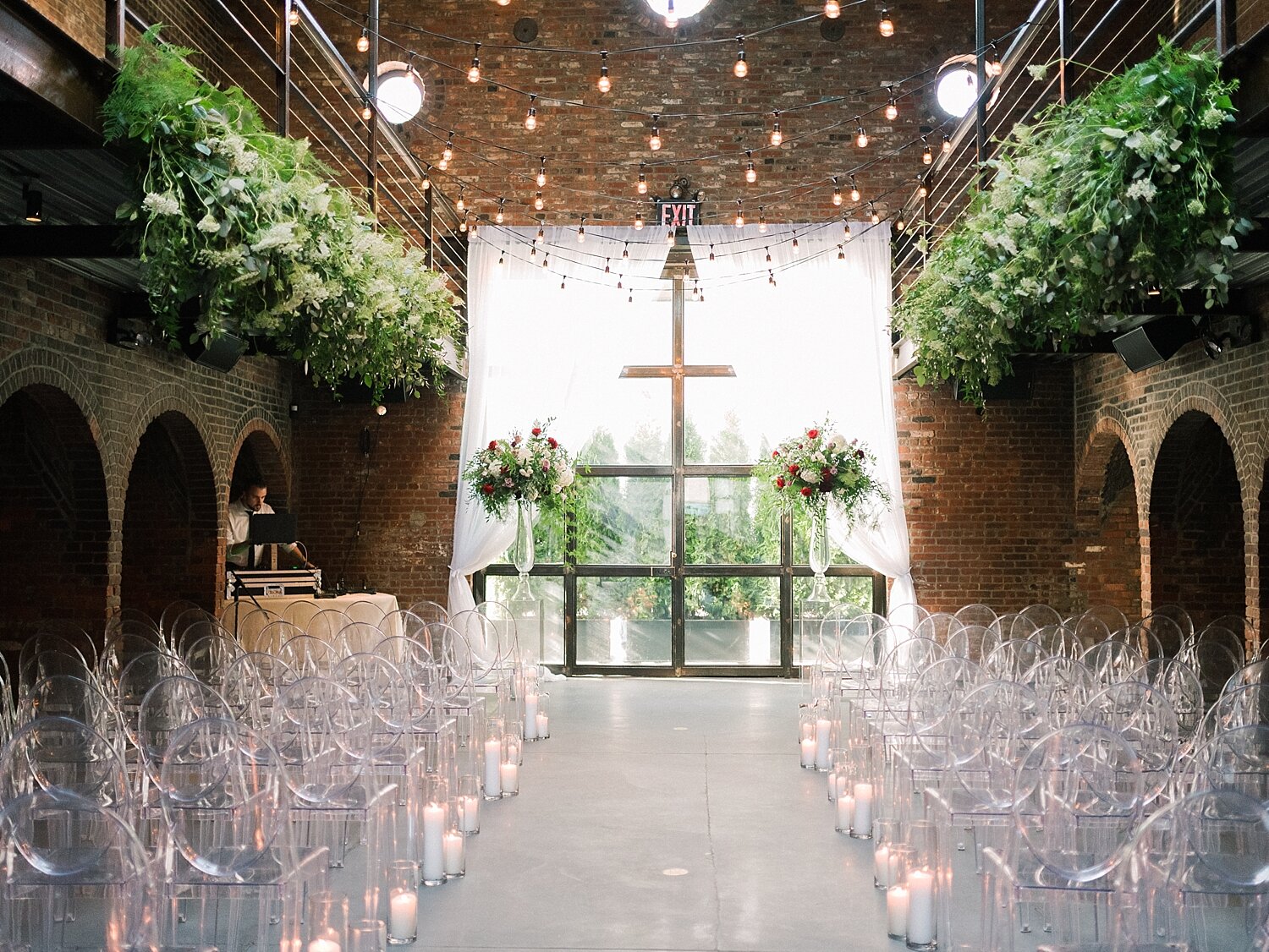 industrial wedding ceremony at the Foundry by Asher Gardner Photography